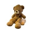 Детский плед 150х120 см с игрушкой Медвежонок светло-коричневый Ananasko P322