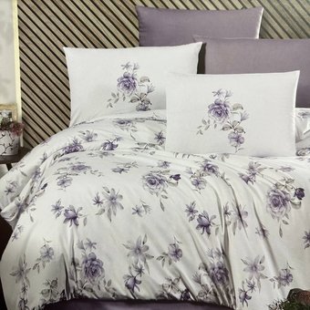 Комплект постельного белья семейный Ранфорс Rosemary Purple First Choise RT2  RT2(s) фото | ANANASKO