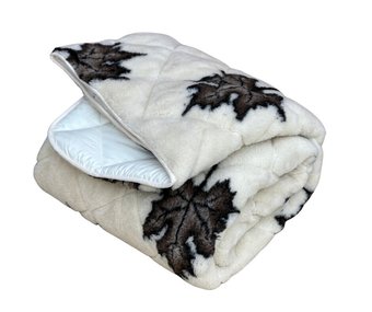 Одеяло меховое двустороннее полуторное 155х210 осень/зима/весна Ananasko KH2 400 г/м² KH2(1,5) фото | ANANASKO