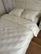 Комплект постельного белья полуторный Страйп сатин Молочный Ananasko 540507 540507(1,5) фото 3 | ANANASKO
