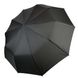 Мужской складной зонт-полуавтомат с ручкой-крюк от Bellissimo, черный, 402В-1 402В-1 фото 2 | ANANASKO