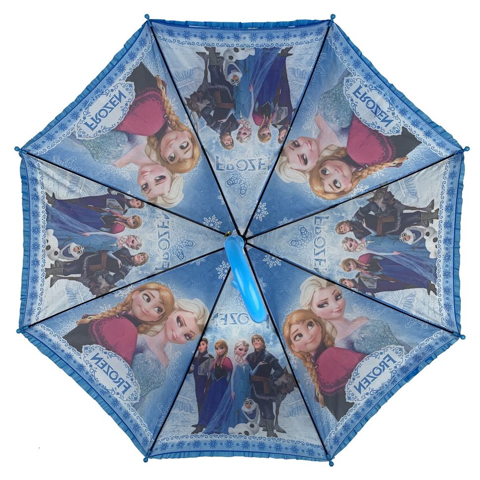 Дитяча парасоля-тростина з принцесами і оборками від Paolo Rossi, блакитний, 011-5  011-5 фото | ANANASKO