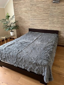 Плед травка на ліжко 220х240 сірий Ananasko PLM11 за 930 грн