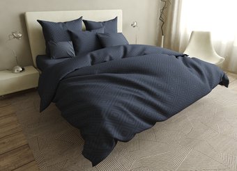 Комплект постельного белья двуспальный евро на резинке Бязь Голд Ananasko 14126 140 ниток/см² 14126(e) фото | ANANASKO