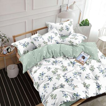 Комплект постельного белья двуспальный на резинке Бязь Голд Ananasko 143185 115 г/м² 143185(2,0) фото | ANANASKO