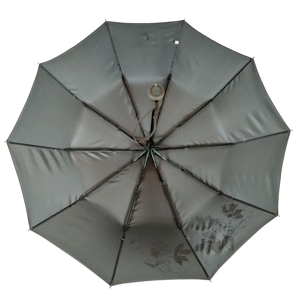Женский зонт полуавтомат Bellissimo на 10 спиц, коричневый хамелеон, 2018-10  2018-10 фото | ANANASKO