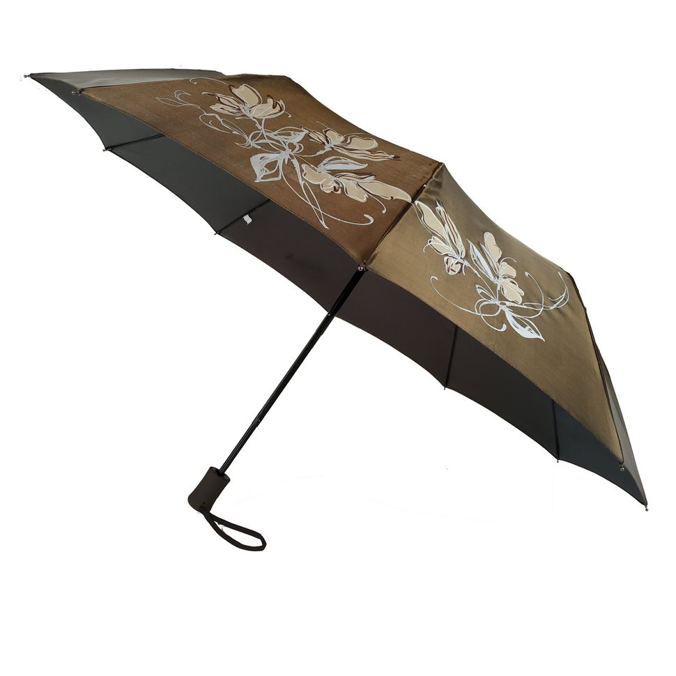 Женский зонт полуавтомат Bellissimo на 10 спиц, коричневый хамелеон, 2018-10  2018-10 фото | ANANASKO