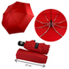 Жіноча парасоля-автомат з однотонним куполом від Flagman, червоний, 517-1 517-1 фото 1 | ANANASKO