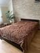 Плед травка на ліжко 220х240 коричневий Ananasko PLM13 PLM13 фото 3 | ANANASKO