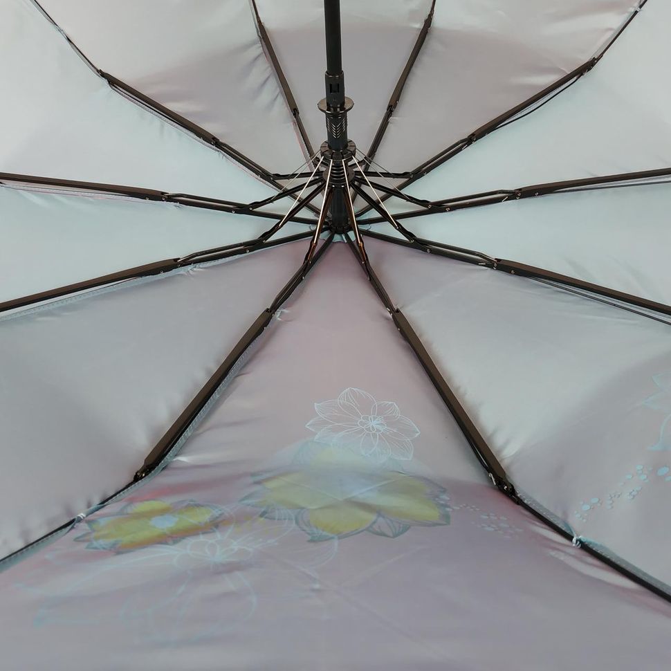 Жіноча парасоля напівавтомат Bellissimo на 10 спиць, бордовий хамелеон, 2018-8  2018-8 фото | ANANASKO
