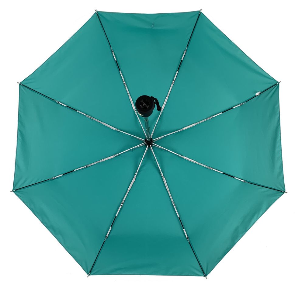Жіноча парасоля-автомат з однотонним куполом від Flagman, бірюзовий, 517-2  517-2 фото | ANANASKO