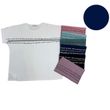 Женская футболка хлопковая синяя 58-60 р Ananasko 5562-1
