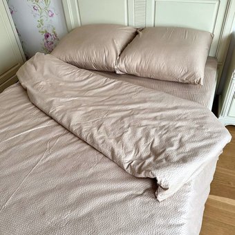 Комплект постельного белья двуспальный евро Жатка Ananasko 68611 90 г/м2 68611(e) фото | ANANASKO