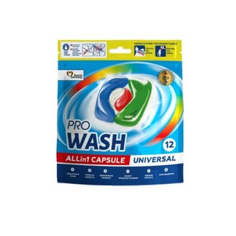 Засіб для прання у вигляді капсул 12 шт PRO WASH 721969  721969 фото | ANANASKO
