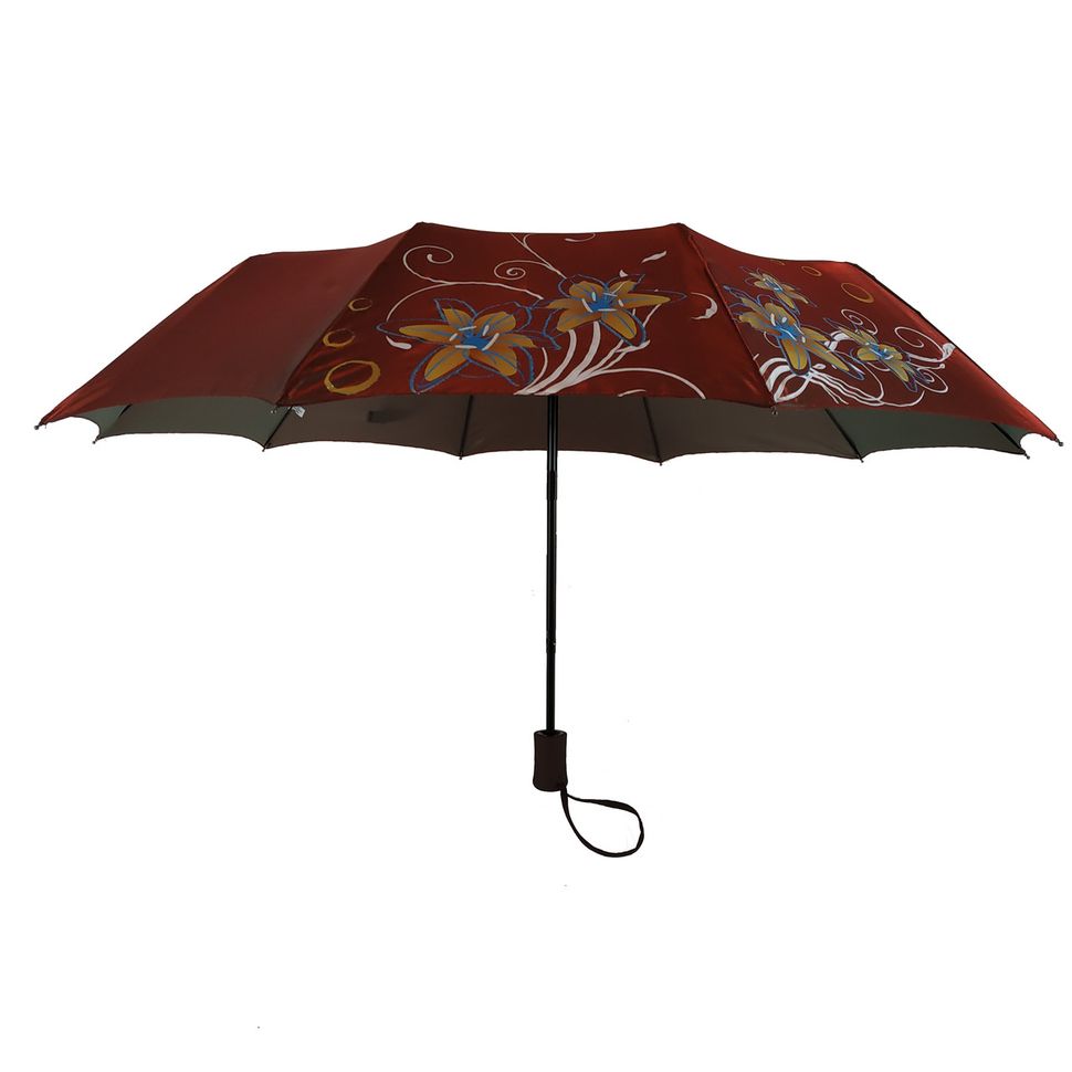 Женский зонт полуавтомат Bellissimo на 10 спиц, вишневый, 2018-5  2018-5 фото | ANANASKO