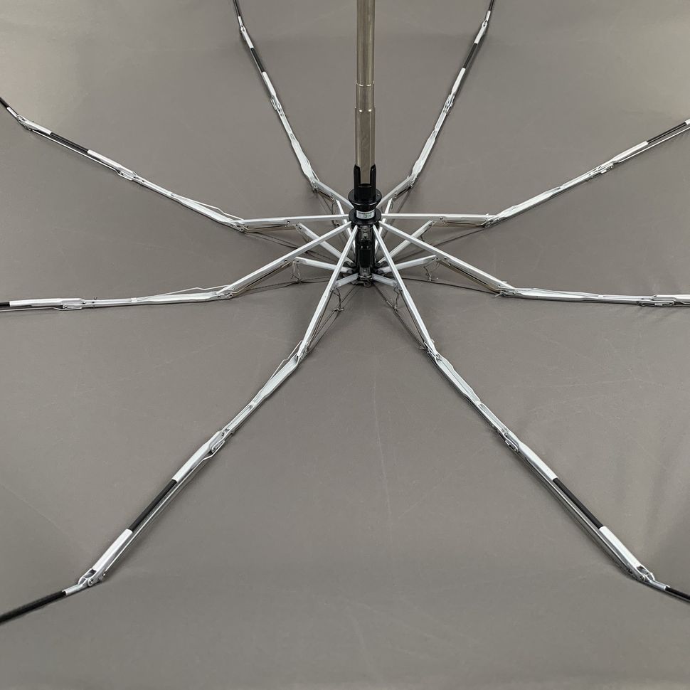 Женский складной зонт-автомат с однотонным куполом от Flagman, серый, 517-3  517-3 фото | ANANASKO