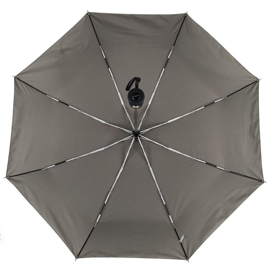 Женский складной зонт-автомат с однотонным куполом от Flagman, серый, 517-3  517-3 фото | ANANASKO