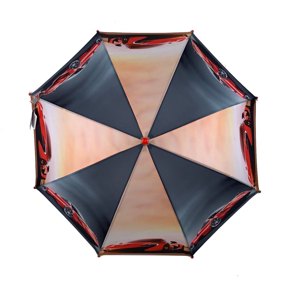 Дитяча парасолька-тростина "Гонки" для хлопчиків від SL, червона ручка, 18104-2  18104-2 фото | ANANASKO