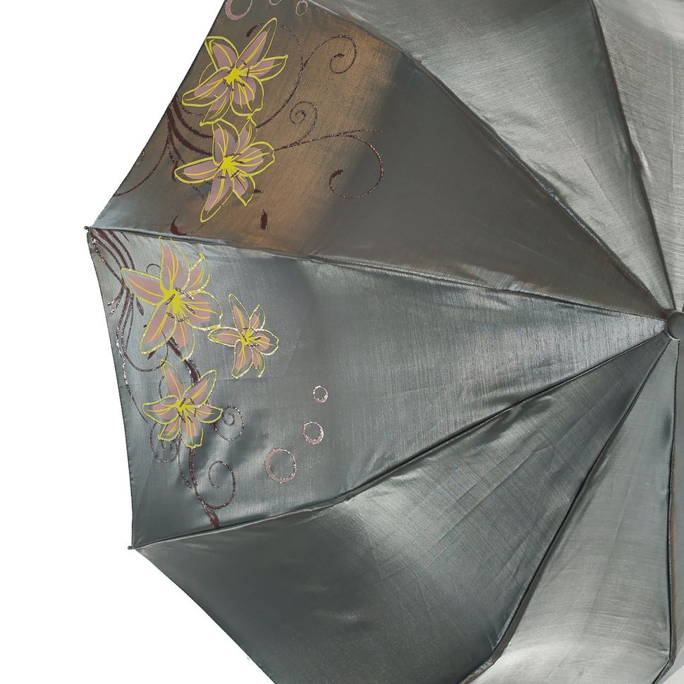 Жіноча парасоля напівавтомат Bellissimo на 10 спиць, оливковий, 2018-2  2018-2 фото | ANANASKO