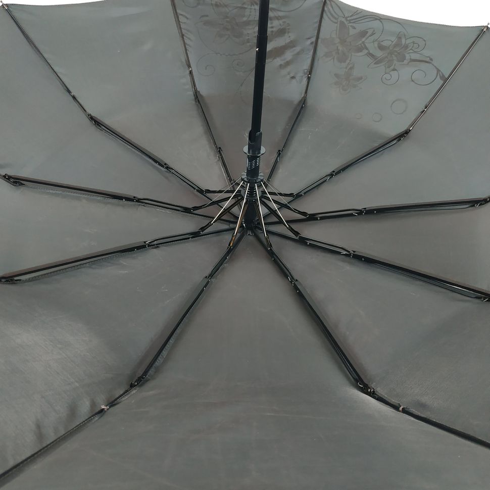 Жіноча парасоля напівавтомат Bellissimo на 10 спиць, оливковий, 2018-2  2018-2 фото | ANANASKO