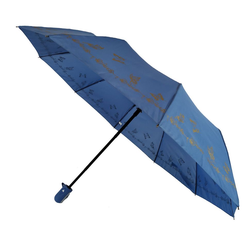 Жіноча парасоля напівавтомат Bellissimo на 10 спиць, блакитний, 18308-2  18308-2 фото | ANANASKO