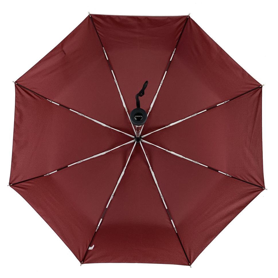 Жіноча парасоля-автомат з однотонним куполомвід Flagman, бордовий, 517-5  517-5 фото | ANANASKO