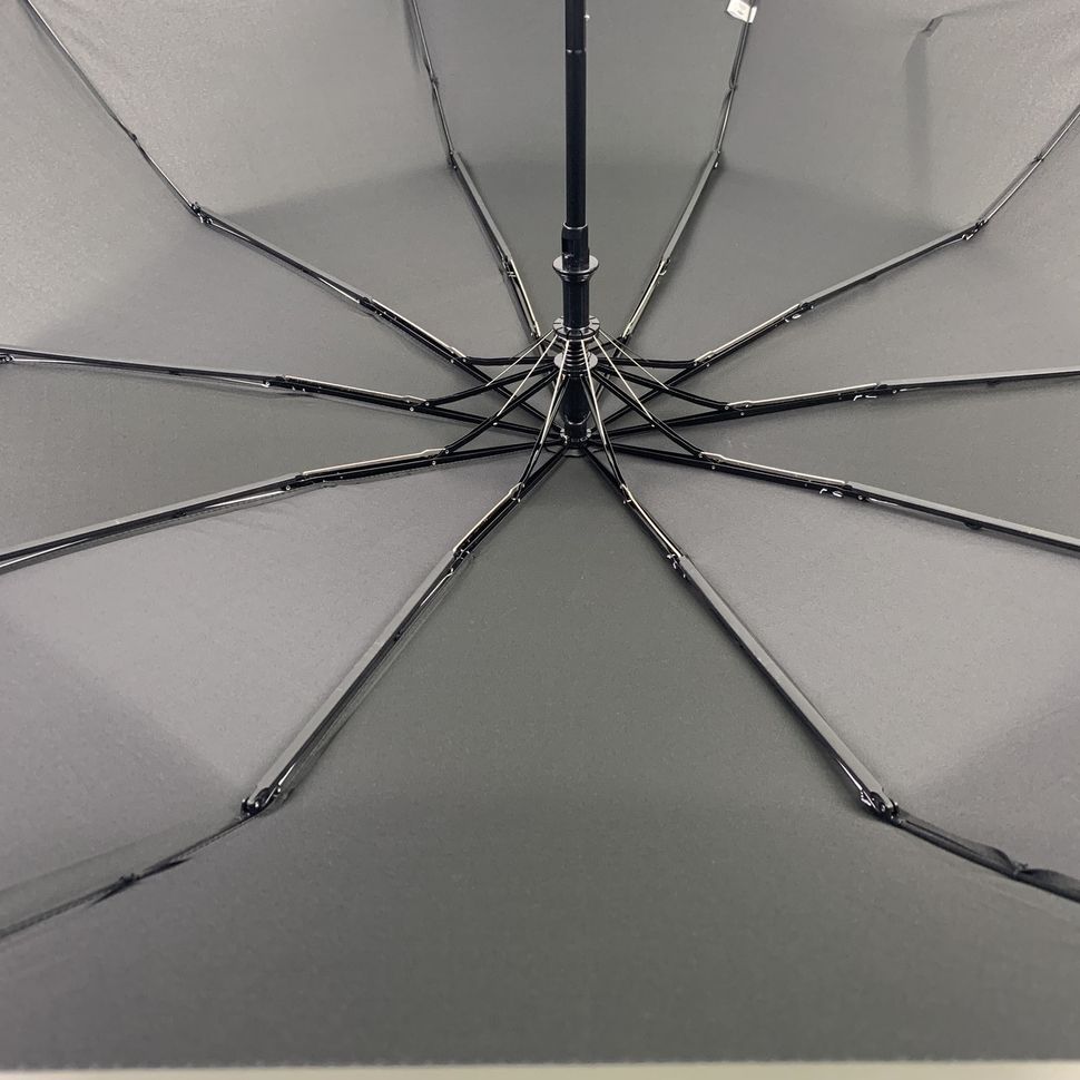 Большой мужской зонт-полуавтомат Max, классический черный, 911-1  911-1 фото | ANANASKO