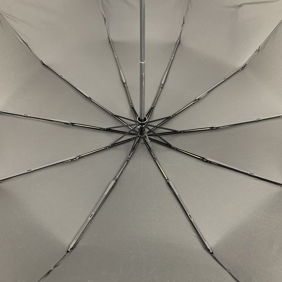 Семейный зонт-автомат Silver Rain с прорезиненной ручкой, черный, 201-1  201-1 фото | ANANASKO