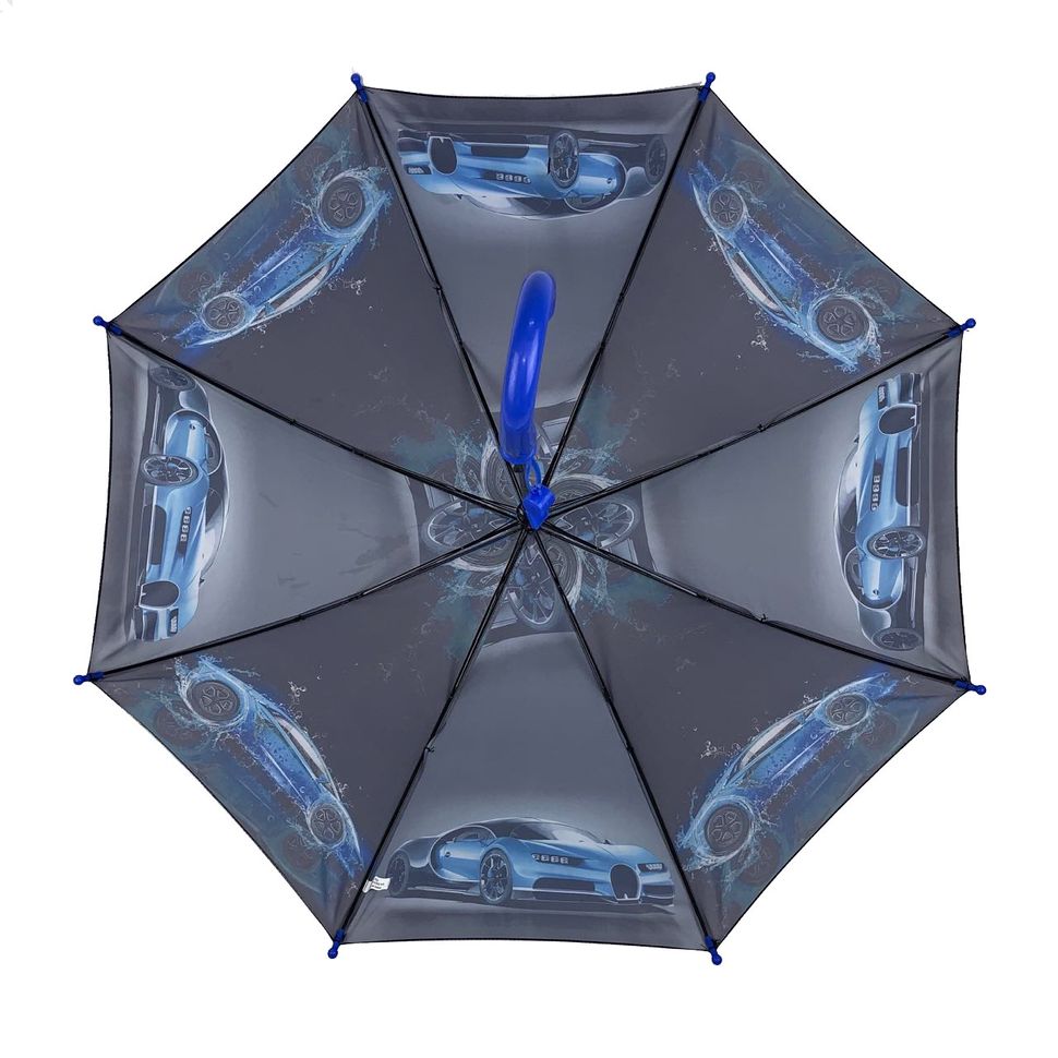 Дитяча парасолька-тростина "Гонки" для хлопчиків від SL, чорна ручка, 18104-6  18104-6 фото | ANANASKO