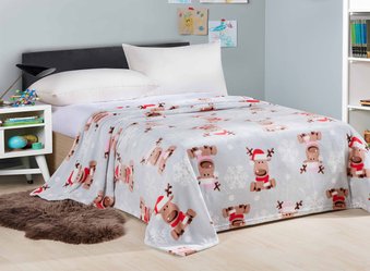 Покривало новорічне на ліжко євро 200х210 Ananasko P117402 за 495 грн