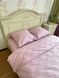 Комплект постельного белья двуспальный Страйп сатин Розовый Ananasko 54666 54666(2,0) фото 1 | ANANASKO