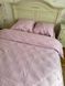 Комплект постельного белья двуспальный евро Страйп сатин Розовый Ananasko 54666 54666(e) фото 5 | ANANASKO