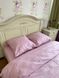 Комплект постельного белья двуспальный евро Страйп сатин Розовый Ananasko 54666 54666(e) фото 3 | ANANASKO