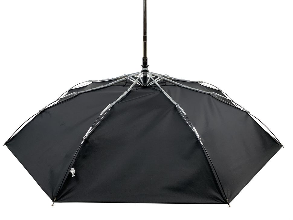Жіноча парасоля-автомат з однотонним куполом від Flagman, чорний, 517-7  517-7 фото | ANANASKO