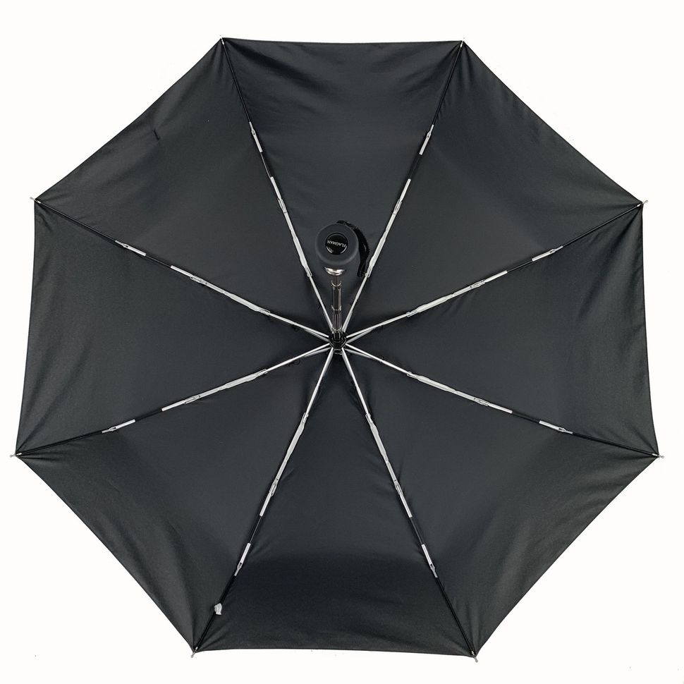 Женский складной зонт-автомат с однотонным куполом от Flagman, черный, 517-7  517-7 фото | ANANASKO
