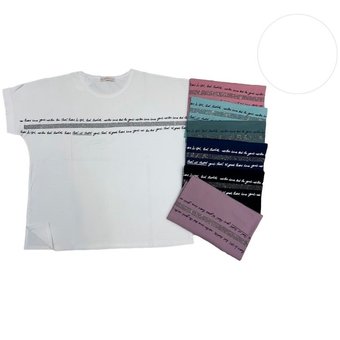 Жіноча футболка бавовняна біла 58-60 р Ananasko 5562-6