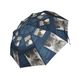Жіночий парасольку з цікавим принтом газетних статей, напівавтомат від фірми "Max", синій, 3050-2 3050-2 фото 1 | ANANASKO