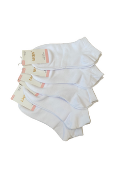 Шкарпетки жіночі білі 37-41 р. Ananasko А052 (5 шт/уп)  А052 фото | ANANASKO