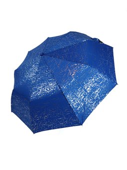 Женский зонт полуавтомат из серебряной абстракций Max, синий, 0049-2