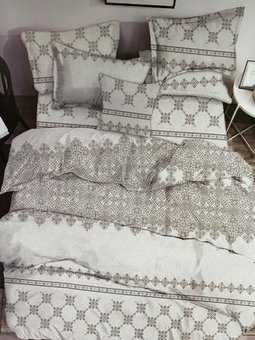 Комплект постельного белья полуторный Бязь Голд Ananasko 519322 140 ниток/см² 519322(1,5) фото | ANANASKO