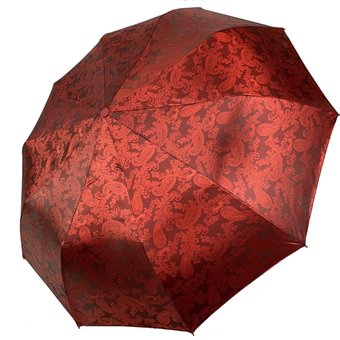 Жіноча парасоля-напівавтомат з жакардовим куполом "хамелеон" від Bellissimo, бордовий, М524-2 за 586 грн