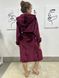Халат жіночий плюшевий темно-бордовий 42-46 р H6 Lakerta H6(42-46) фото 2 | ANANASKO