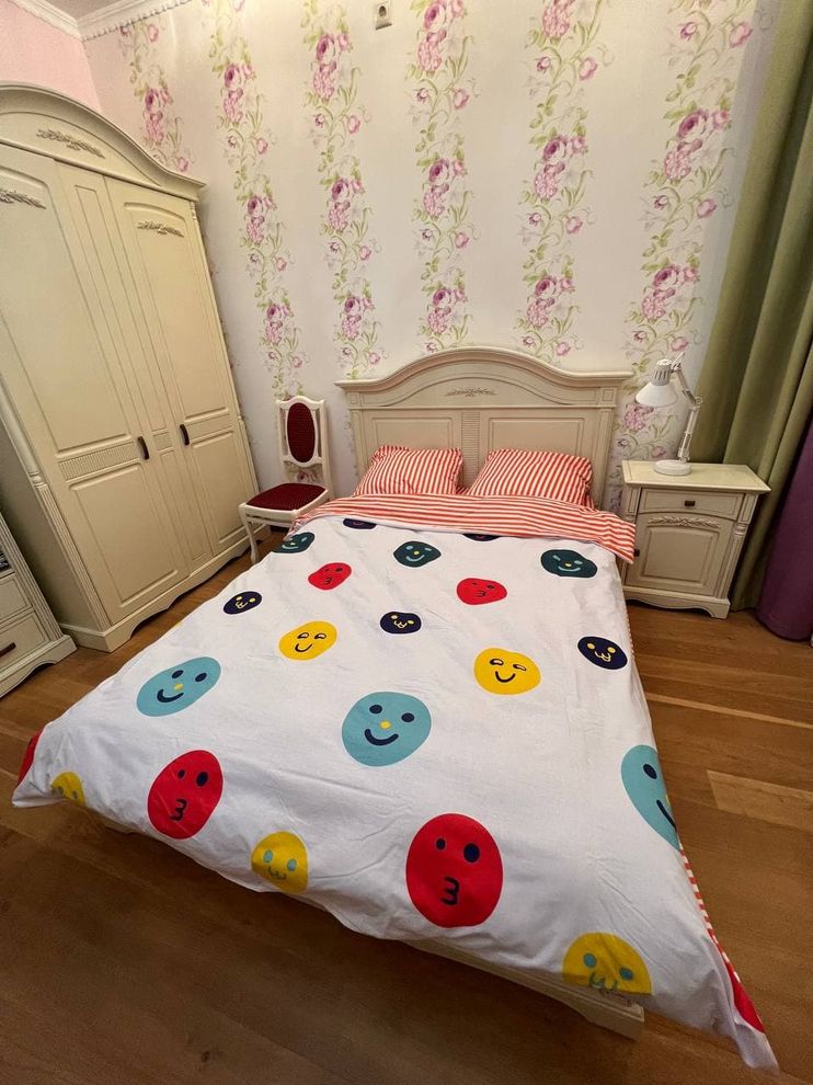Комплект постельного белья двуспальный Смайл Бязь Голд Ananasko 151592 115 г/м² 151592(2,0) фото | ANANASKO