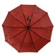 Жіноча парасоля напівавтомат на 10 спиць Calm Rain, вишневий, 114-2 114-2 фото 4 | ANANASKO