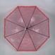 Детский прозрачный зонтик-трость с ажурным принтом от SL, розовый, 18102-6 18102-6 фото 3 | ANANASKO