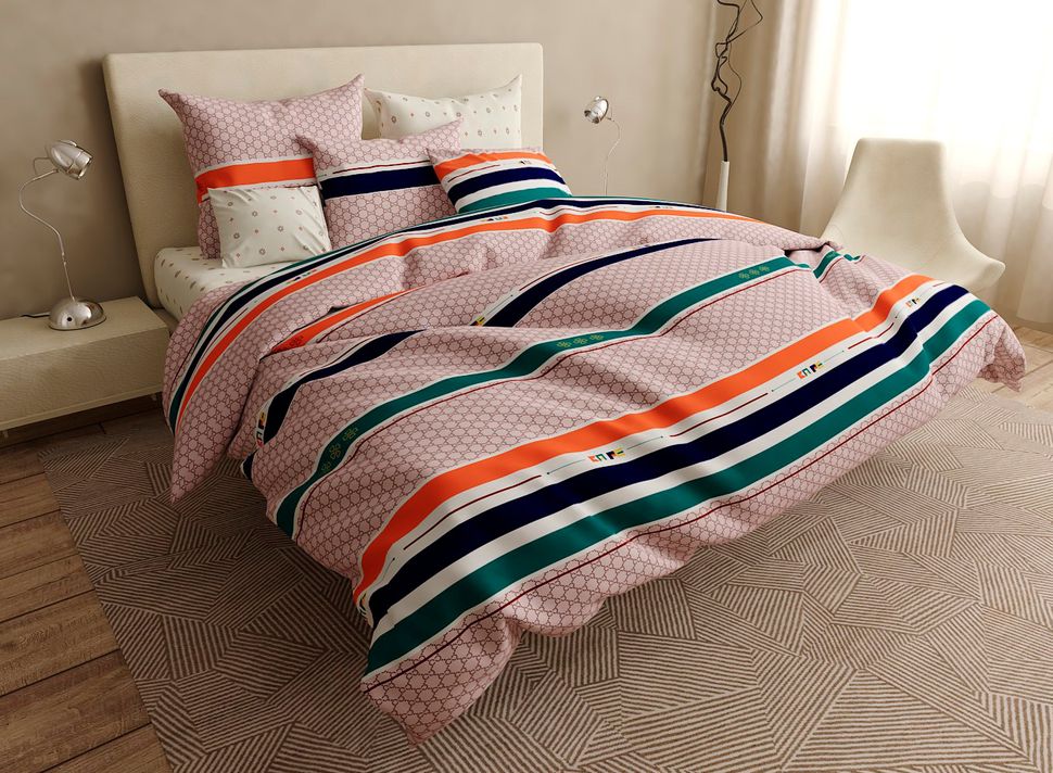 Комплект постельного белья двуспальный на резинке Бязь Голд Ananasko 144663 140 ниток/см² 144663(2,0) фото | ANANASKO