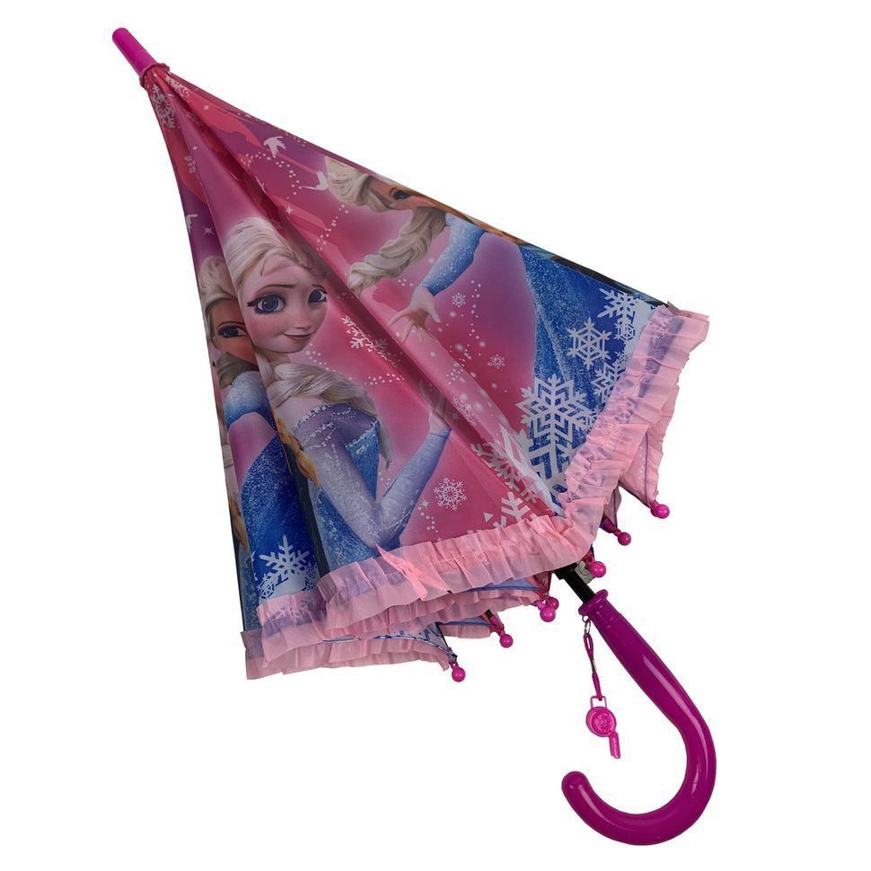 Дитяча парасоля-тростина з принцесами і оборками від Paolo Rossi, рожевий колір, 011-6  011-6 фото | ANANASKO