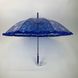 Дитяча прозора парасолька-тростина з ажурним принтом від SL, синій, 18102-2 18102-2 фото 2 | ANANASKO
