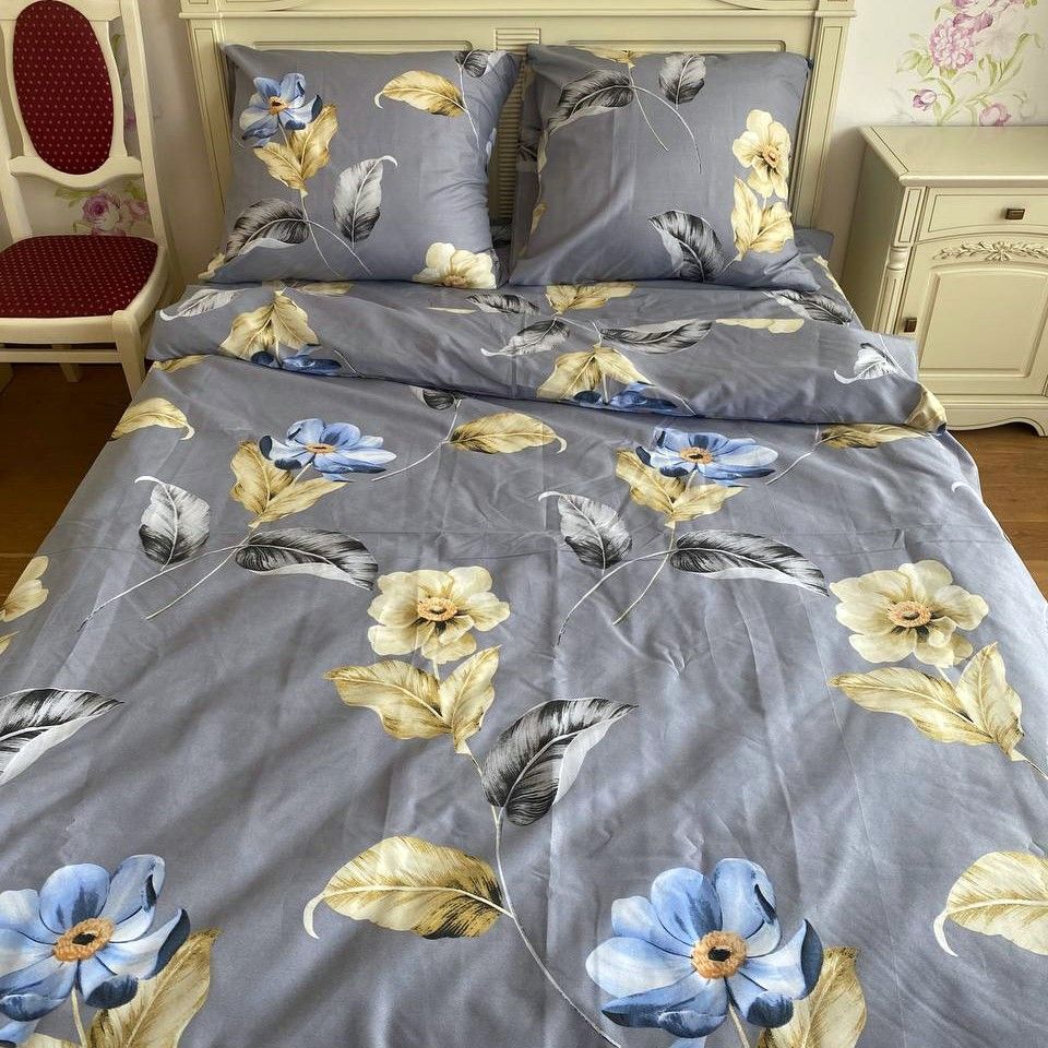 Комплект постельного белья семейный Бязь Полиэстер Ananasko 71014 85 г/м2 71014(s) фото | ANANASKO