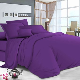Комплект постельного белья полуторный фиолетовый Бязь Голд Ananasko 511031 140 ниток/см² 511031(1,5) фото | ANANASKO